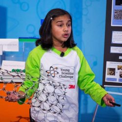 young girl in stem discussing STEM education for everyonefor the Young science challenge