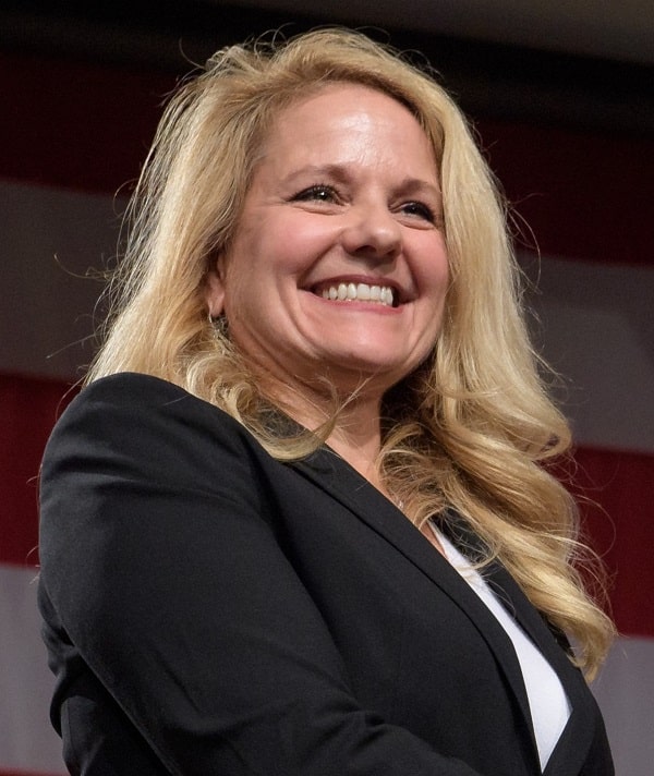 Gwynne Shotwell smiling for the camera