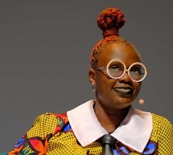 Caroline Wanga on stage at Cannes Lions 2019 in Cannes, France.