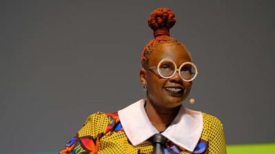 Caroline Wanga on stage at Cannes Lions 2019 in Cannes, France.