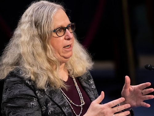 Rachel Levine testifying before her confirmation hearing of the Senate Health, Education, Labor, and Pensions committee