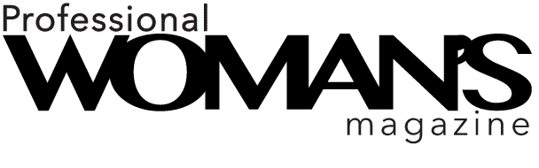 Professional WOMAN's Magazine logo in black and white