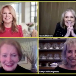 Marlo Thomas, Gloria Steinem, Patricia Carbine and Letty Cottin-Pogrebin speak during the 33rd Gloria Awards: A Salute to Women of Vision virtual event