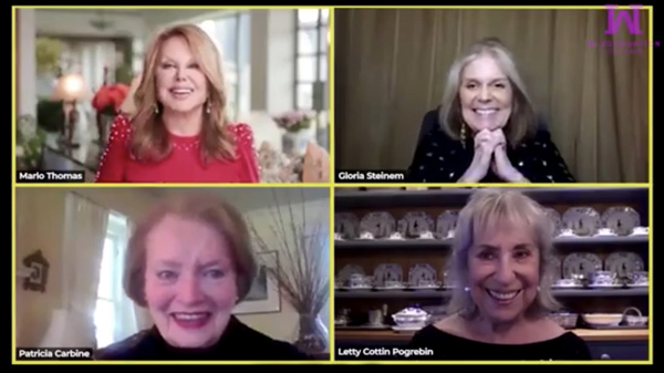 Marlo Thomas, Gloria Steinem, Patricia Carbine and Letty Cottin-Pogrebin speak during the 33rd Gloria Awards: A Salute to Women of Vision virtual event