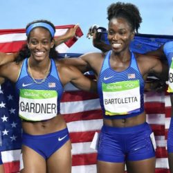 Black female track athletes