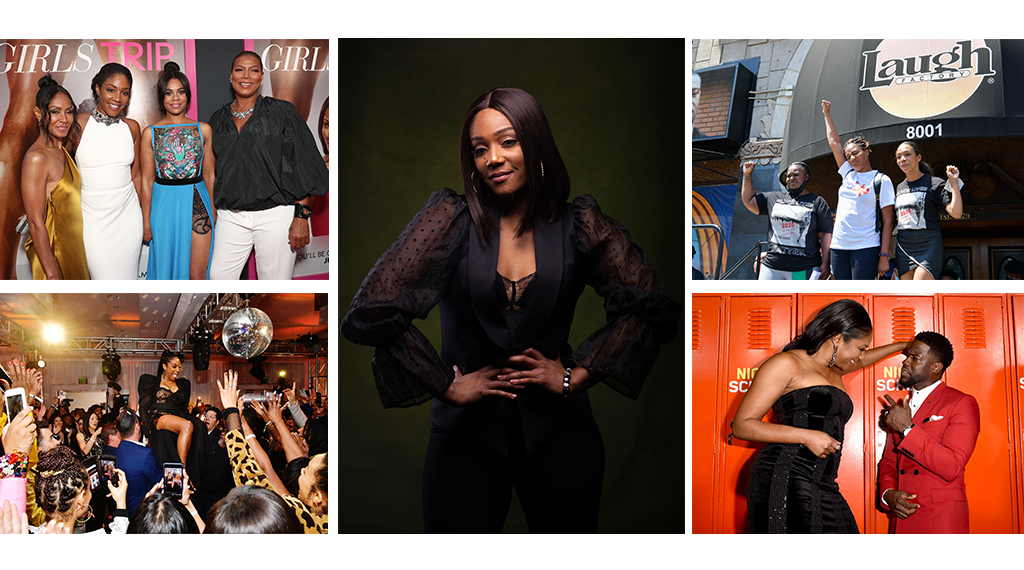 Collage of Tiffany Haddish