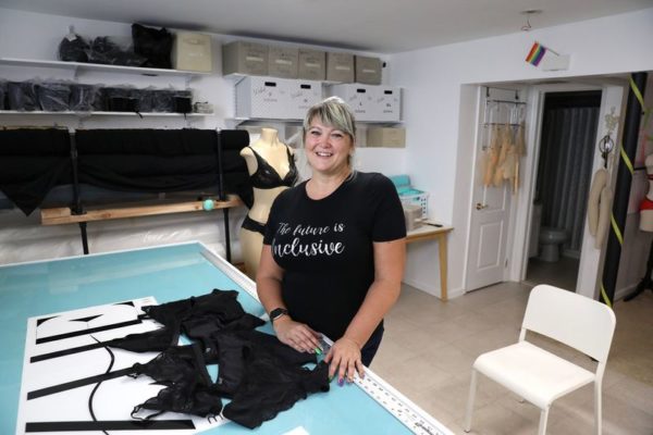 South Shore mom Karyn Bello created her own fashion line of lingerie designed for transgender women and hopes to be an example for parents of transgender people.