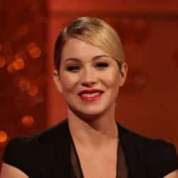 Headshot of Christina Applegate smiling at the camera