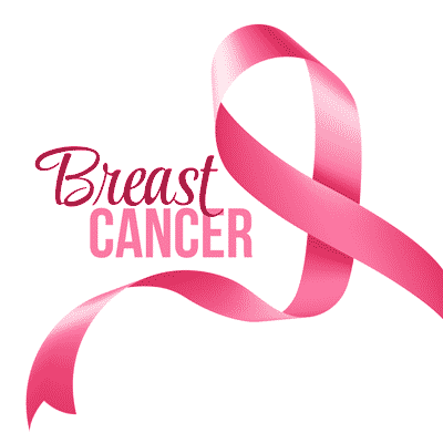 Picture of a pink ribbon for breast cancer