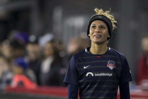 Trinity Rodman on the soccer field