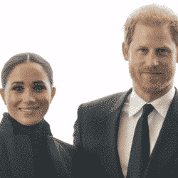 meghan markle and prince harry kicking off woman's history month and smiling at the camera