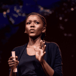 Rose Mutiso speaks at TEDSummit: A Community Beyond Borders. July 2019, Edinburgh, Scotland. Photo: Bret Hartman / TED | Flickr/TED Conference