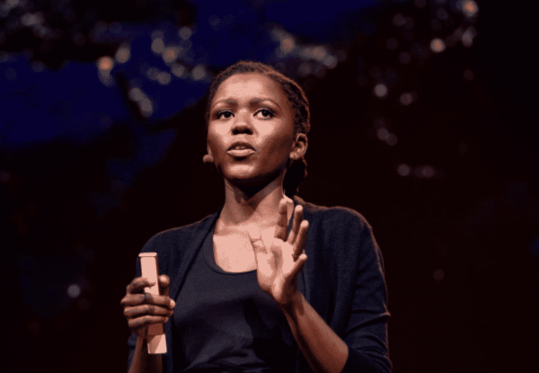 Rose Mutiso speaks at TEDSummit: A Community Beyond Borders. July 2019, Edinburgh, Scotland. Photo: Bret Hartman / TED | Flickr/TED Conference
