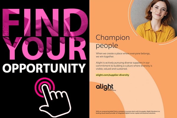Alight SUpplier Diversity - Click or Tap Here