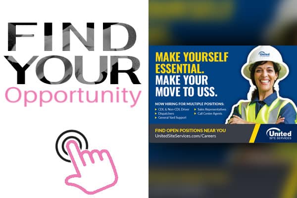 United Site Services Hot Jobs - Click or Tap Here