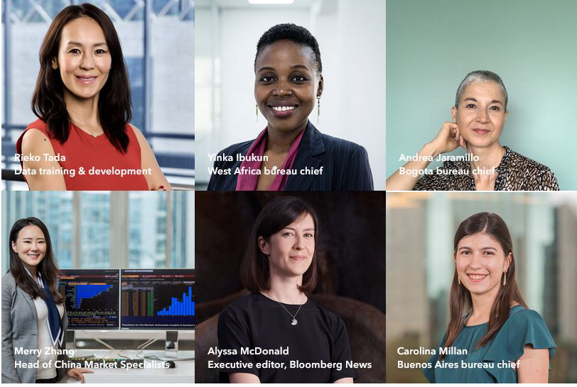 collage of professional women