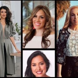 collage of latina influencers
