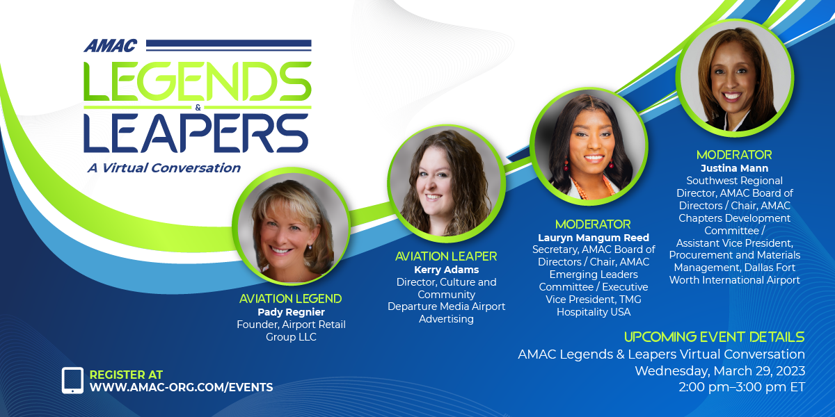 AMAC Legends & Leapers virtual conference promo ad